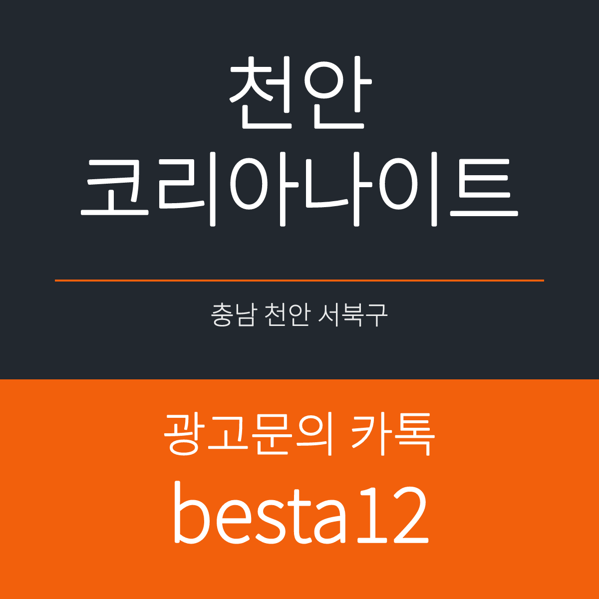 천안코리아나이트 충남 천안시 서북구 차돌들길 7 선택 기준 안내 카드
